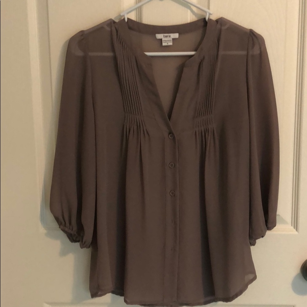 Bar III grey blouse
